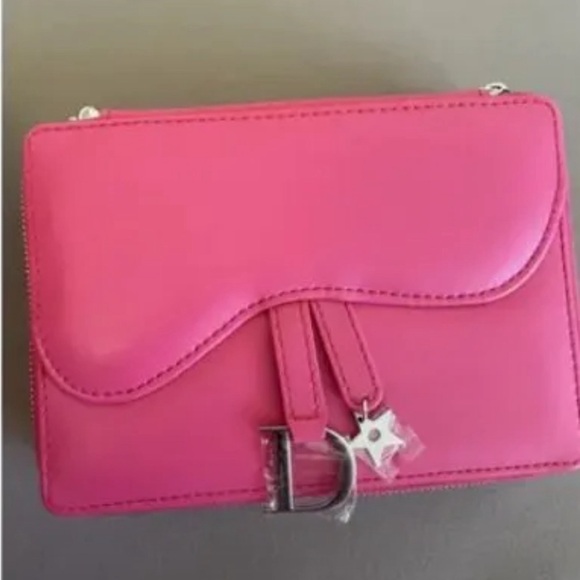 Dior Handbags - Christian Dior Addict Vanity Pouch Case with Mirror Pink
Star D